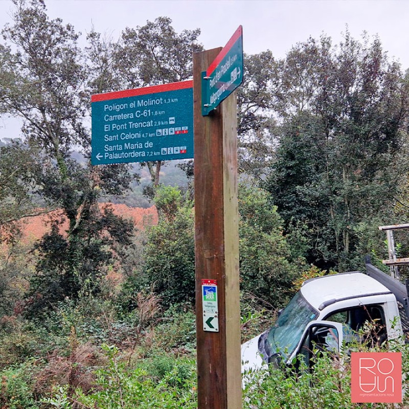 Banderola per Parcs i senders de la Diputació de Barcelona